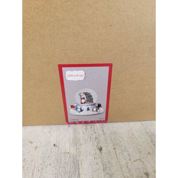 Roman Gittle dome Gnome snow globe wind up movement music Xmas - Picture 9 of 9